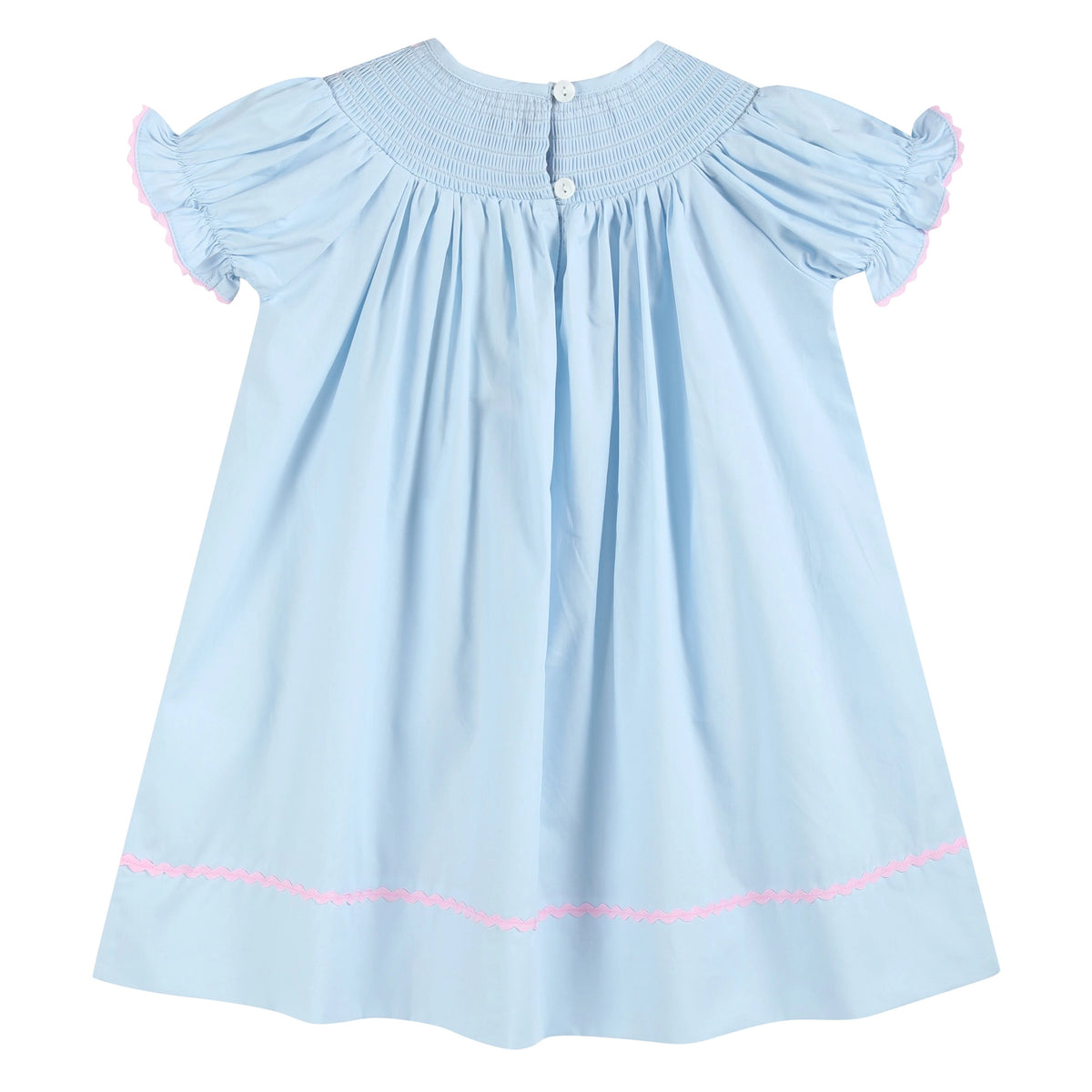 Pink Bow Smocked Bubble/Dress