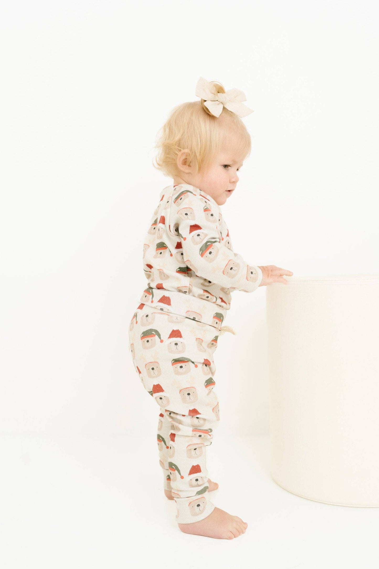 Beige Christmas Bears Lounge Set