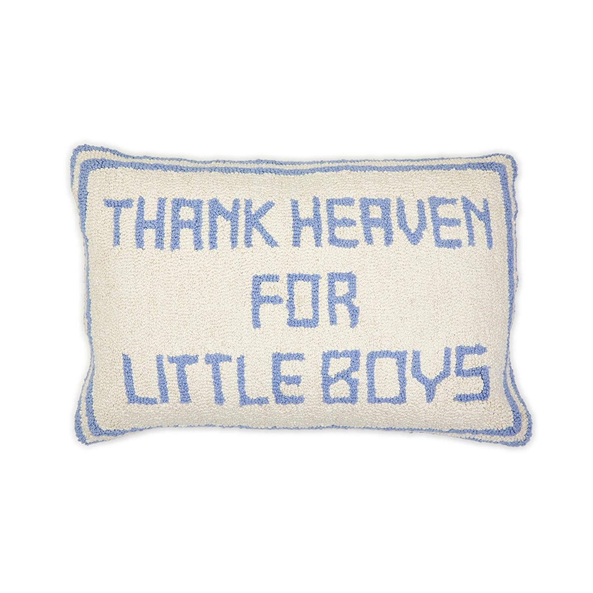 Thank Heaven Punch Embroidery Pillow