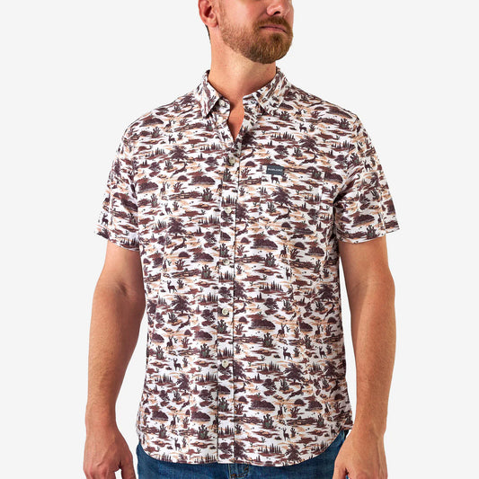 Mens Performance Button Up