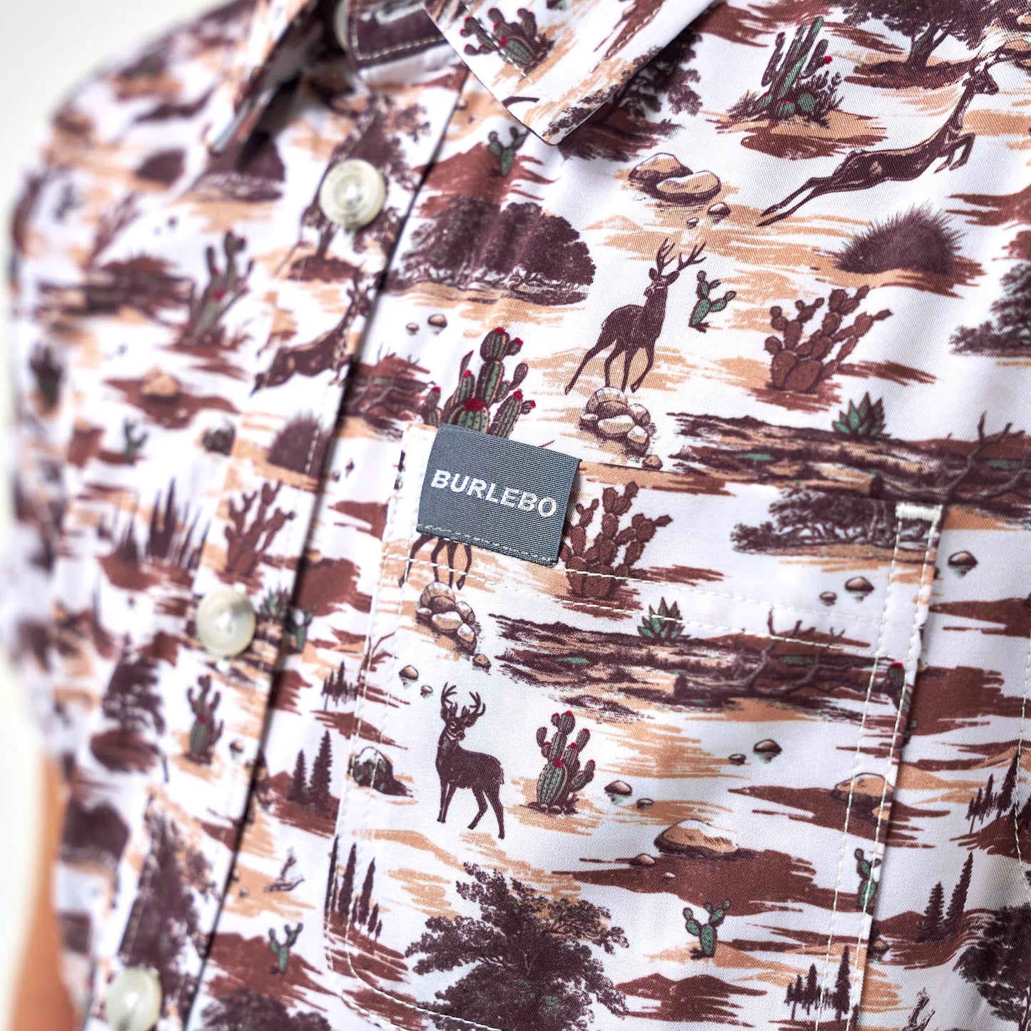 Youth Performance Button Up - Brush Country