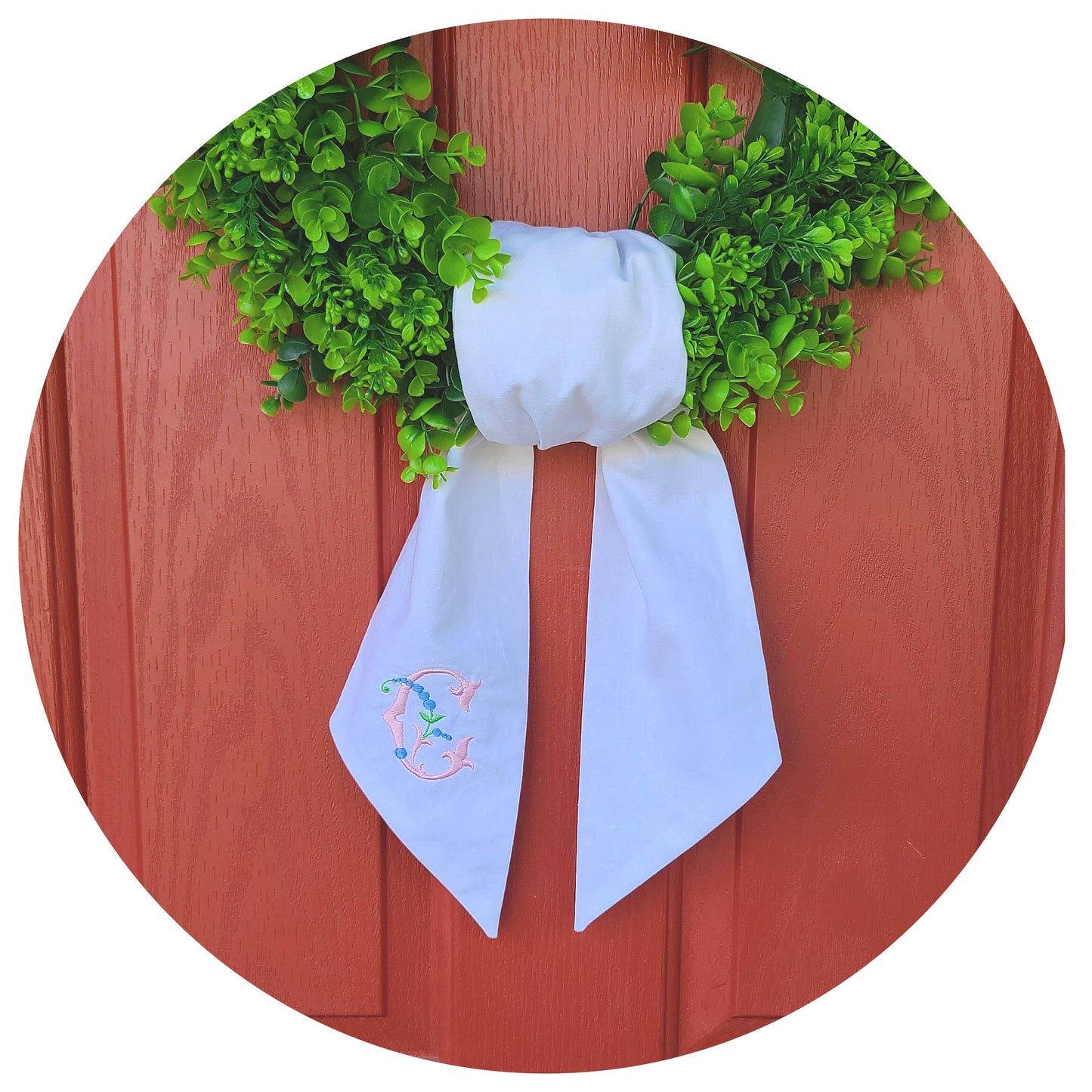 White Linen Sash - 74"