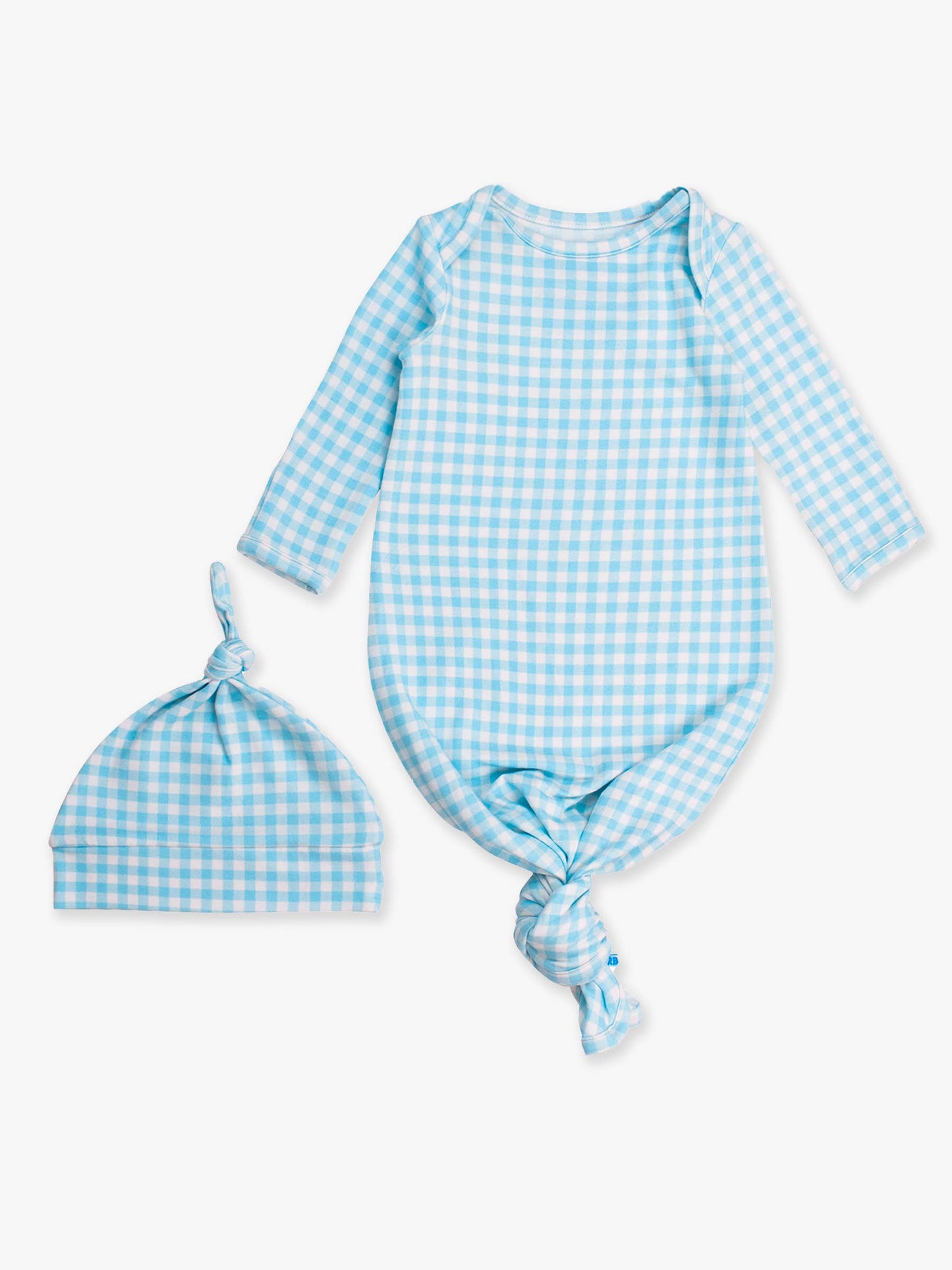 Knotted Sleep Gown & Hat Set