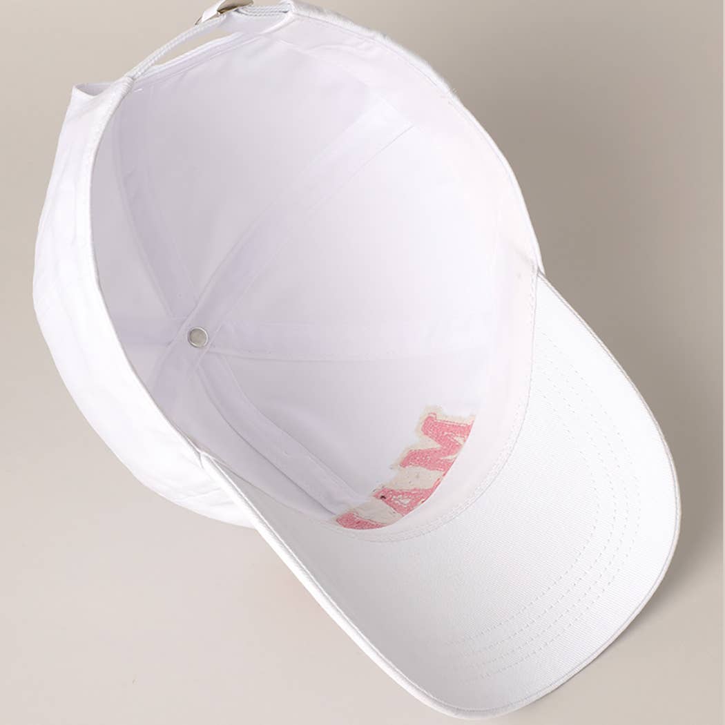 MAMA Chenille Letter Patch Cotton Baseball Cap