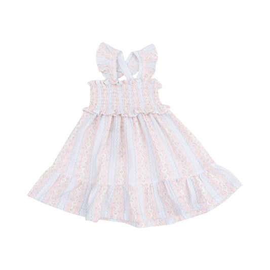 Ogee Floral Smocked Sundress