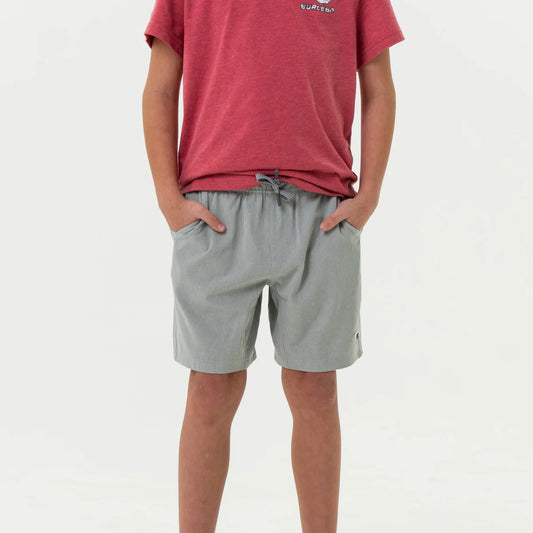 Youth Athletic Shorts - Light Grey
