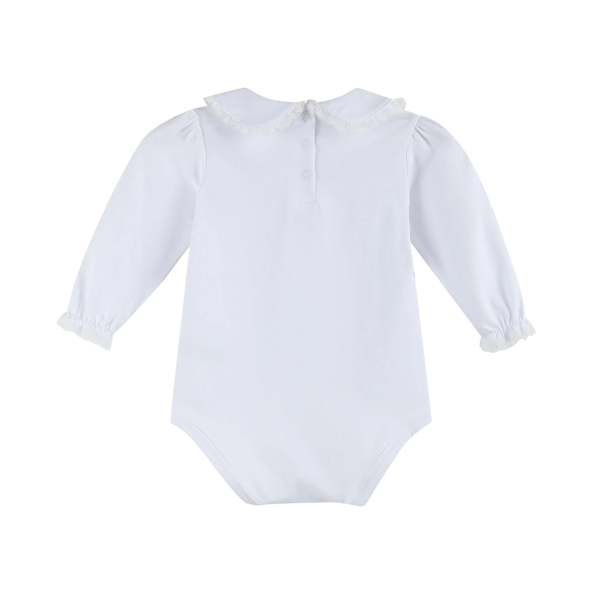 White Lace Collared Bodysuit