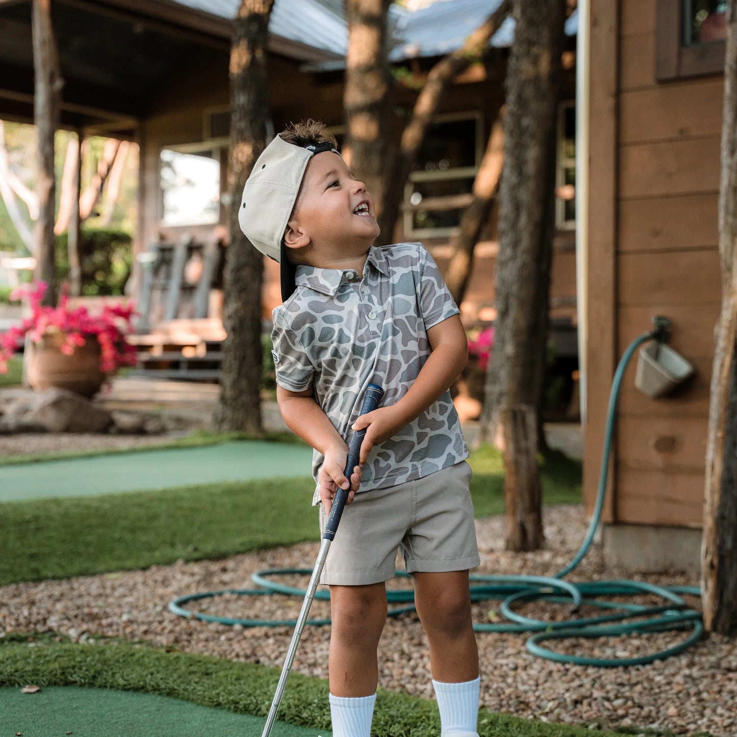 Youth Polo - Classic Camo