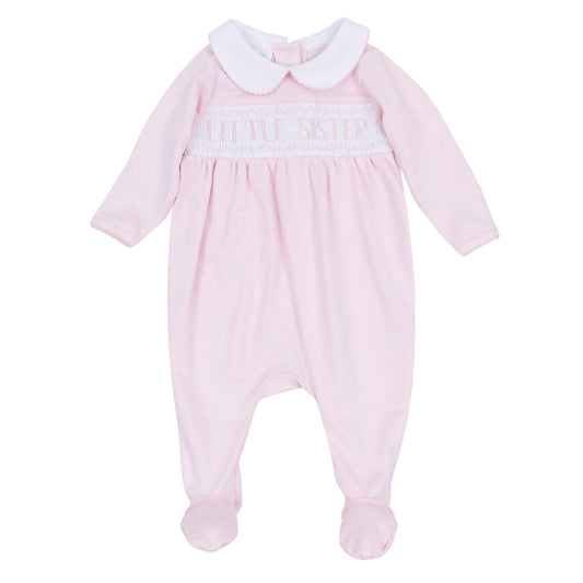 Little Sister Smocked Footie