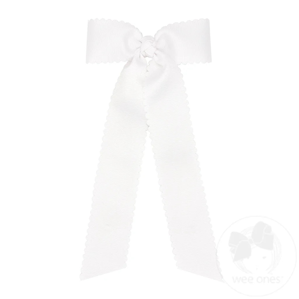 Scalloped and Streamer Tails Bow