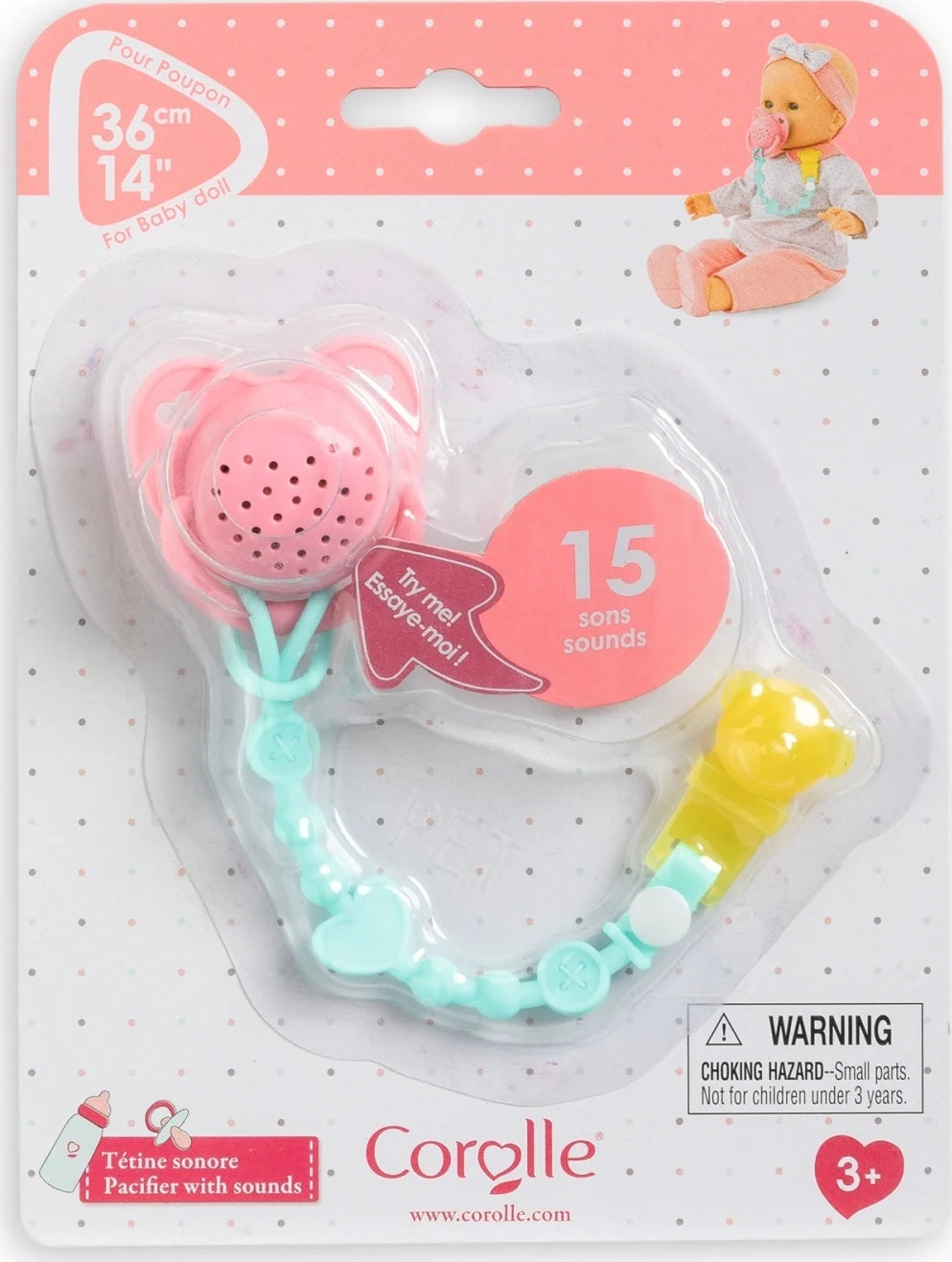 Corolle Pacifier w Sounds