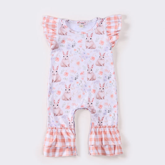 Peach Bunnyhop Romper/Dress