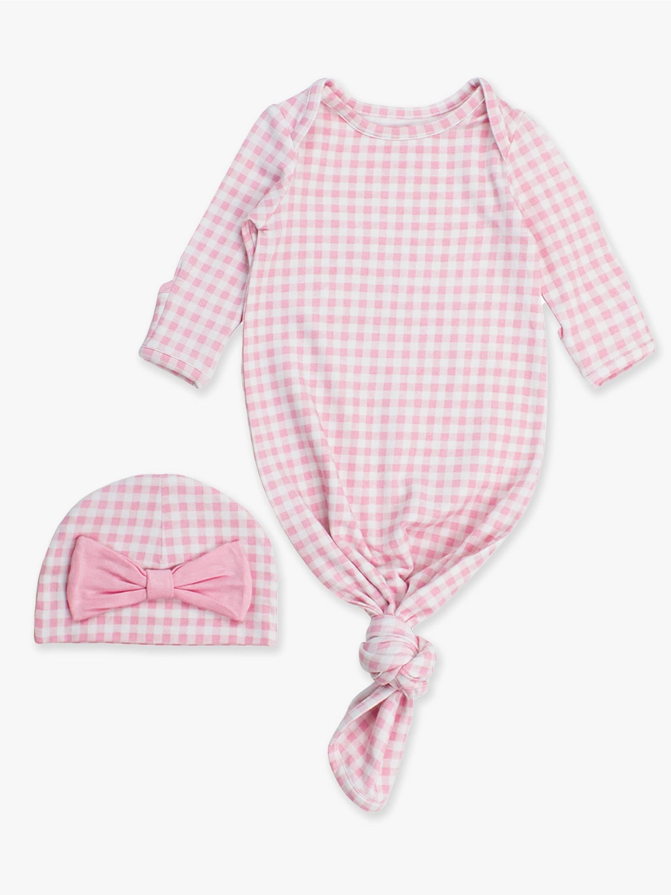 Knotted Sleep Gown & Hat Set