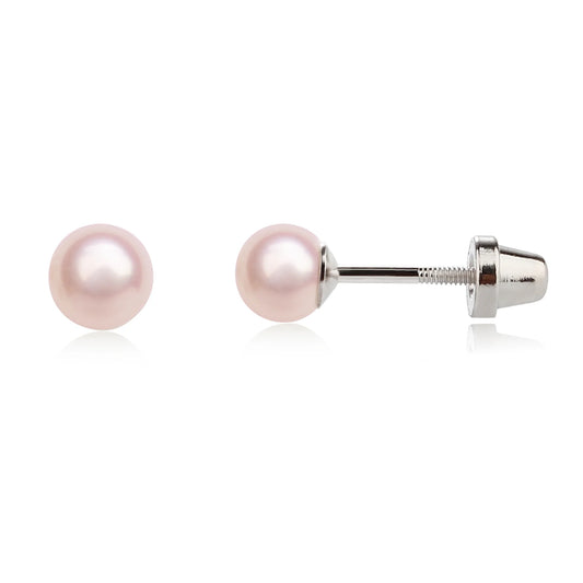 Pink Pearl Earrings