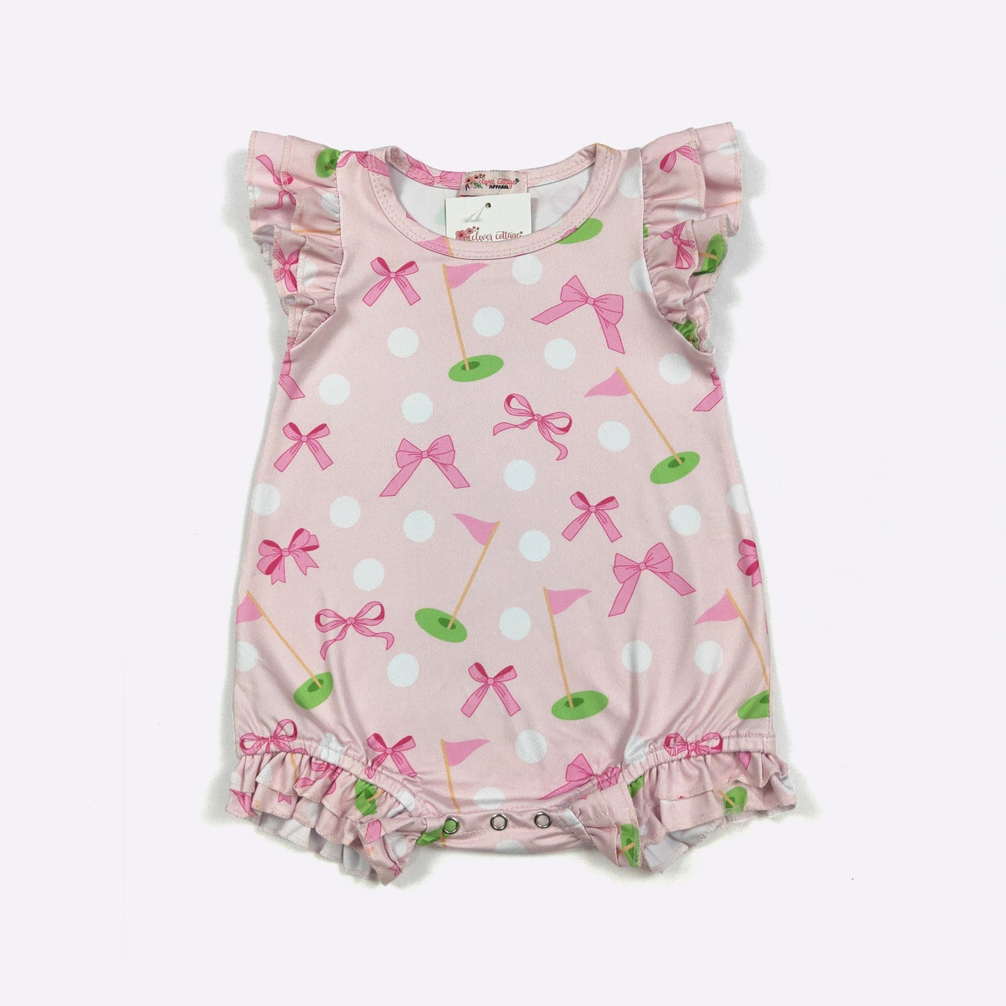 Preppy Pink Golf Romper/Dress