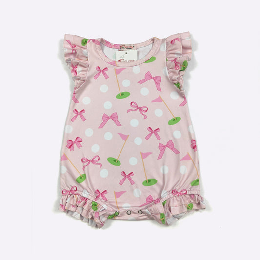 Preppy Pink Golf Romper/Dress