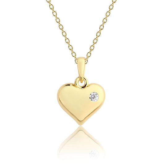 Puff Heart Necklace