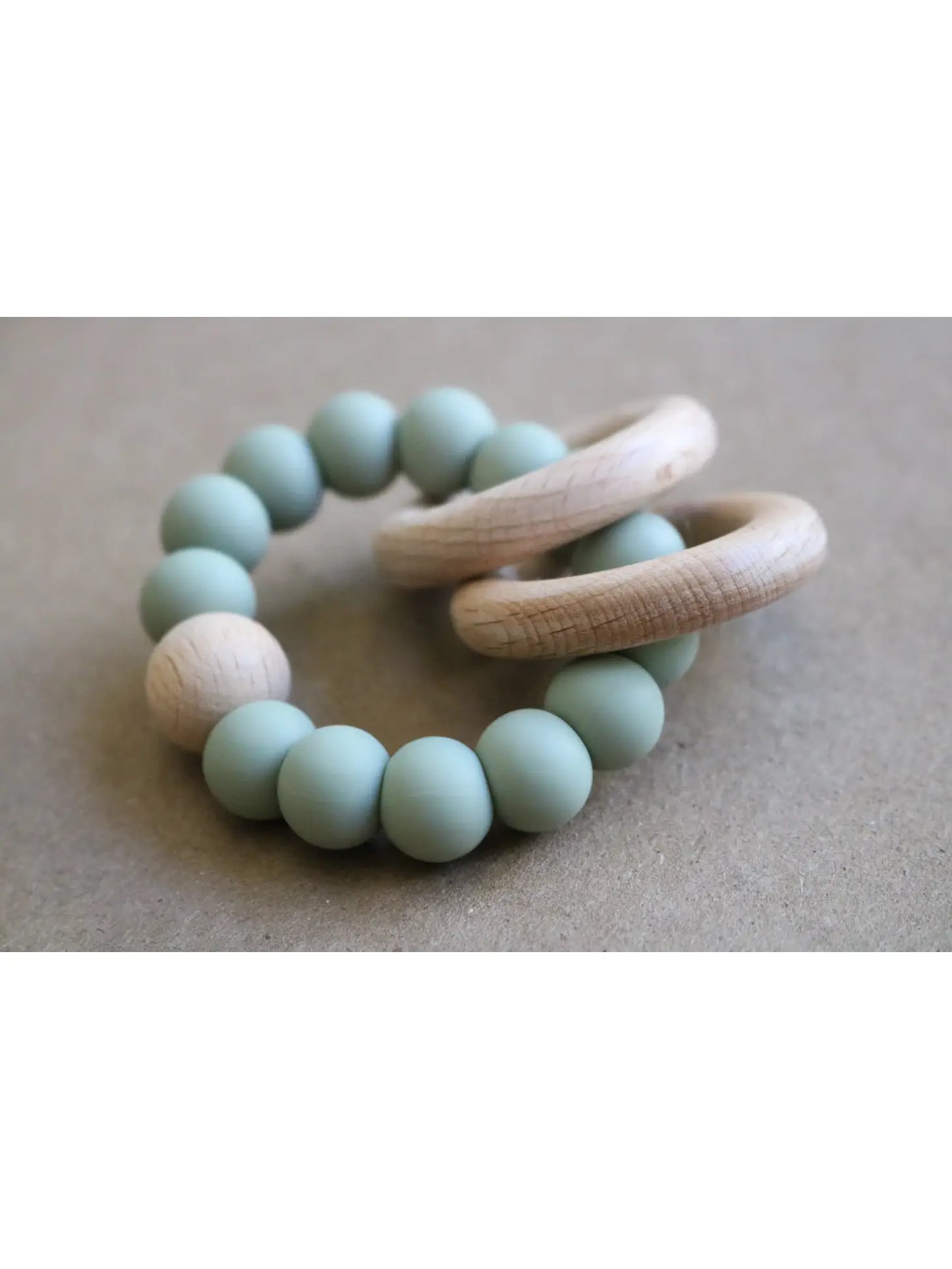 Ring Teether Color: Sage