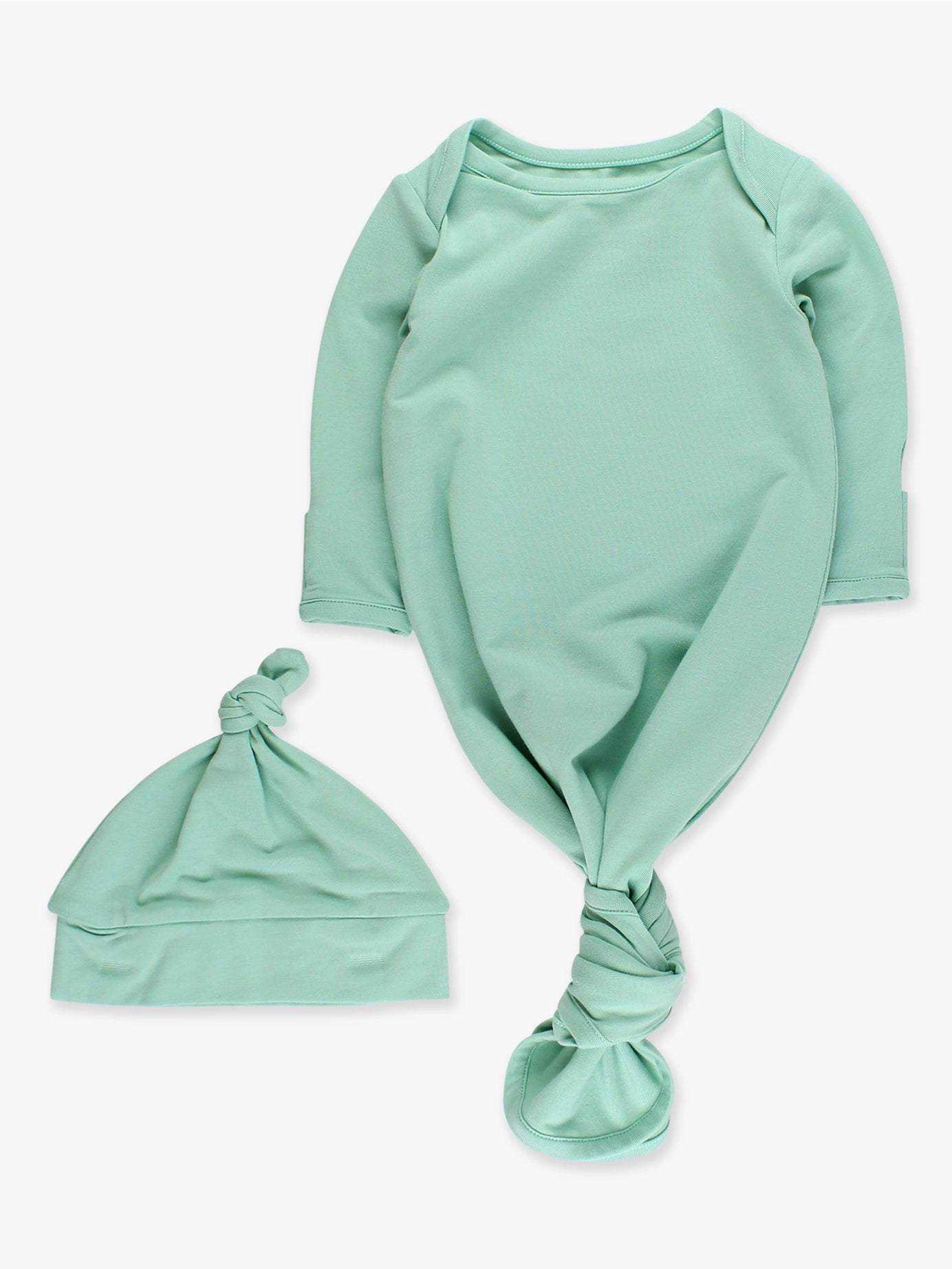 Knotted Sleep Gown & Hat Set