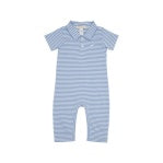 Sir Proper's Blue Stripe Pants Romper