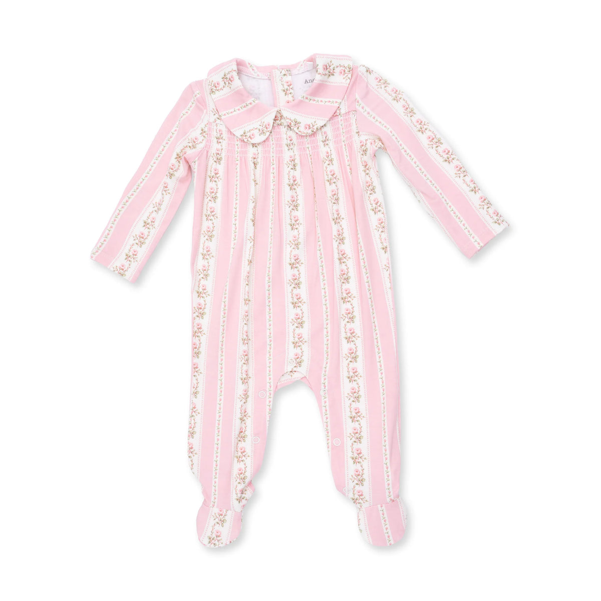 Smocked Peter Pan Snap Footie