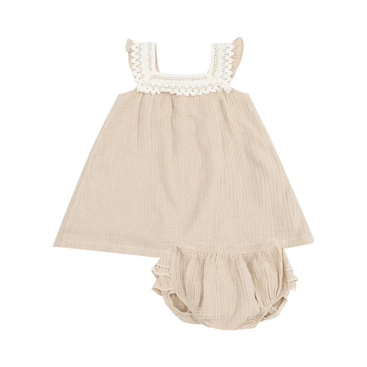 Muslin Tan Sundress