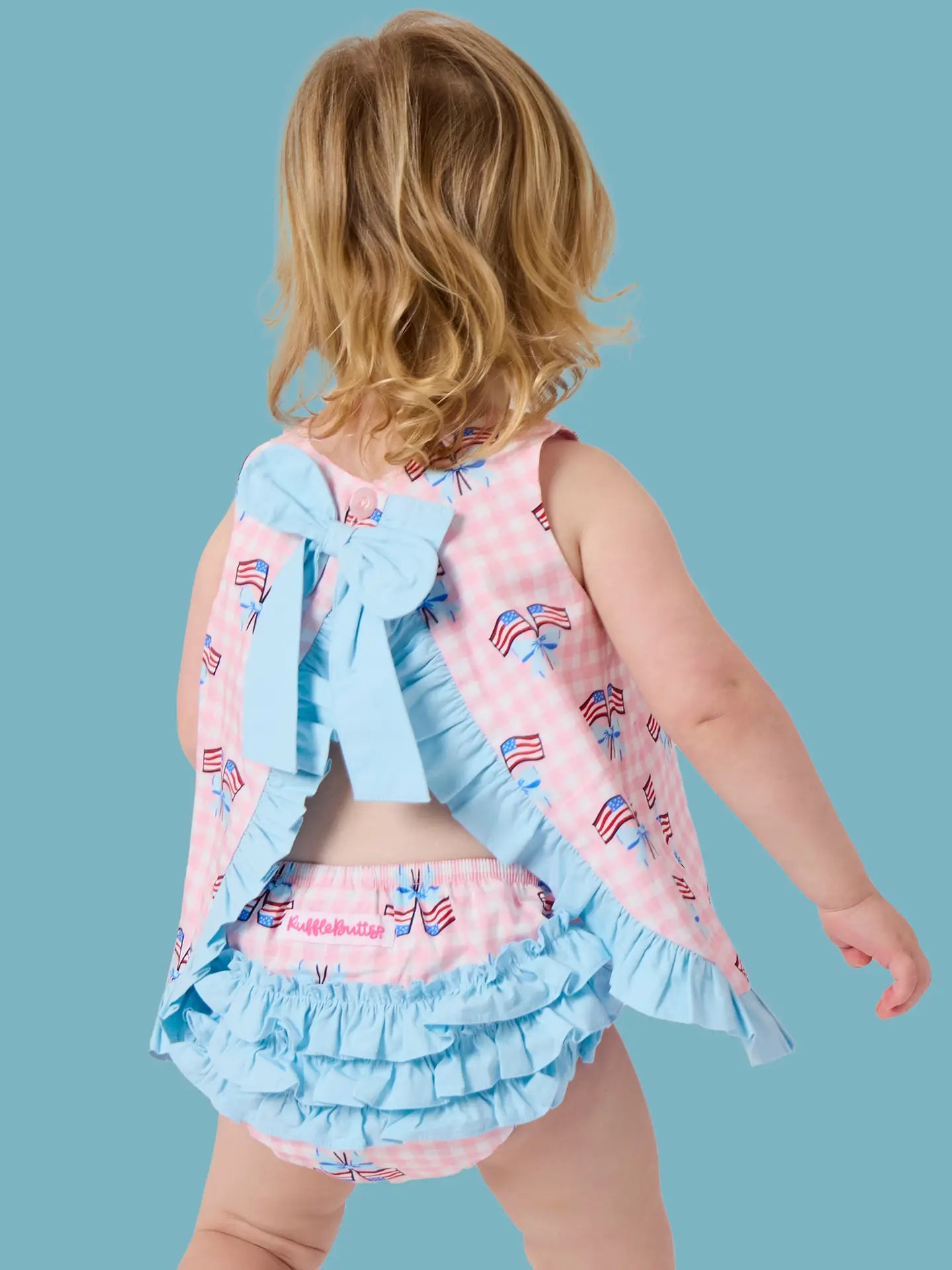 Pink Patriotic Gingham