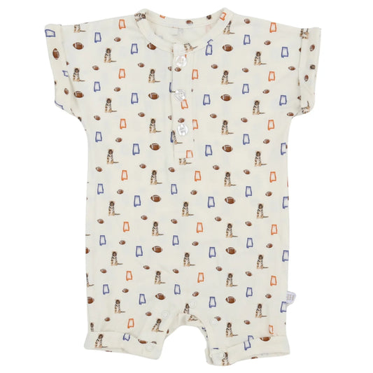 Tiger Button Romper
