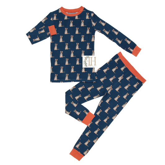 Navy Tiger Loungewear Set