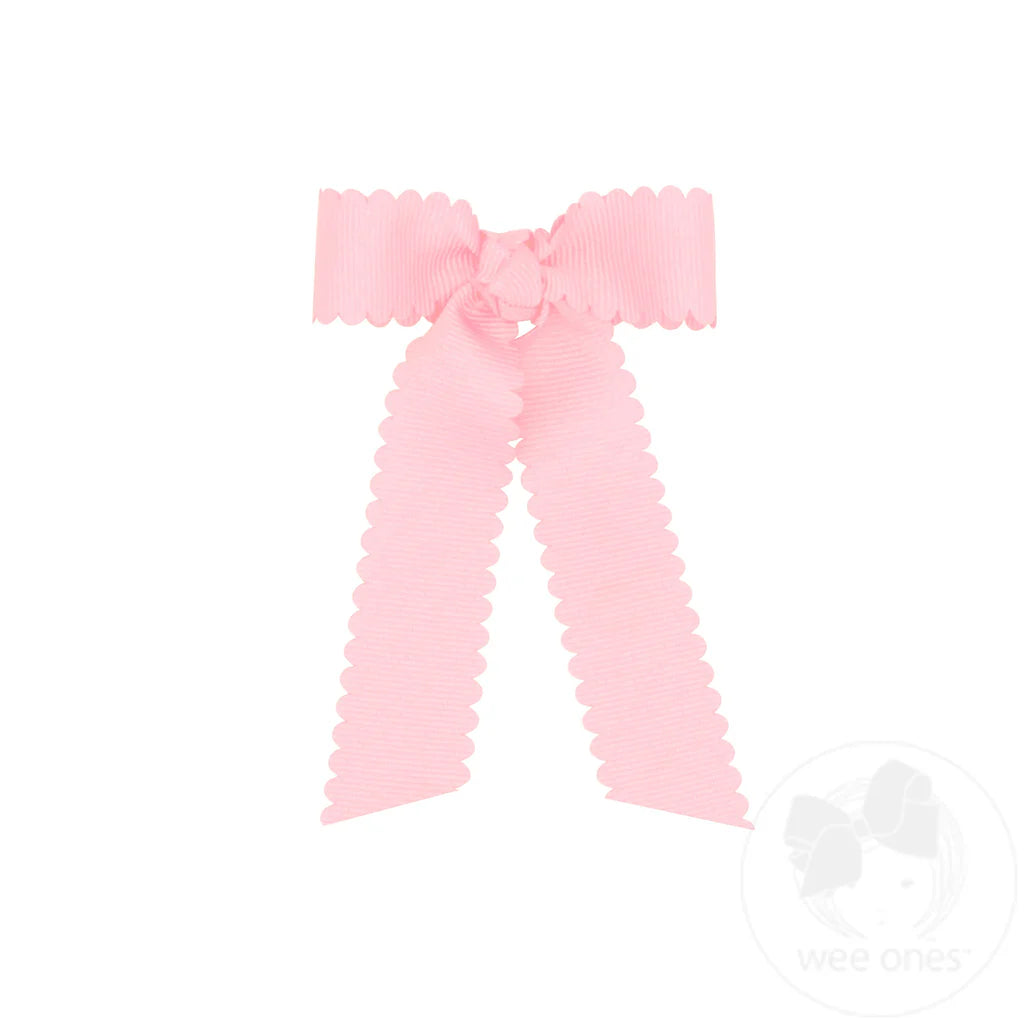 Scalloped and Streamer Tails Bow