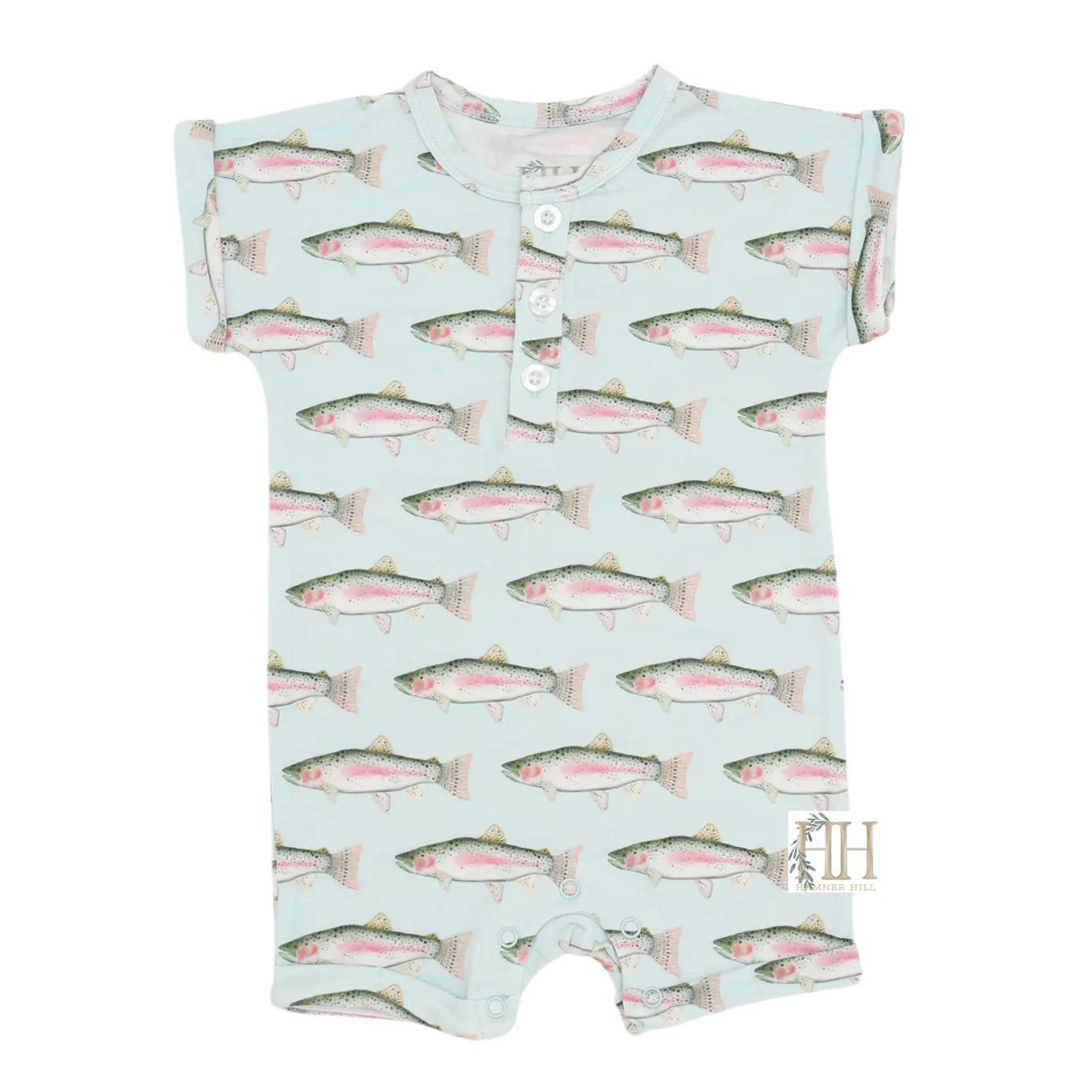 Boys Button Romper