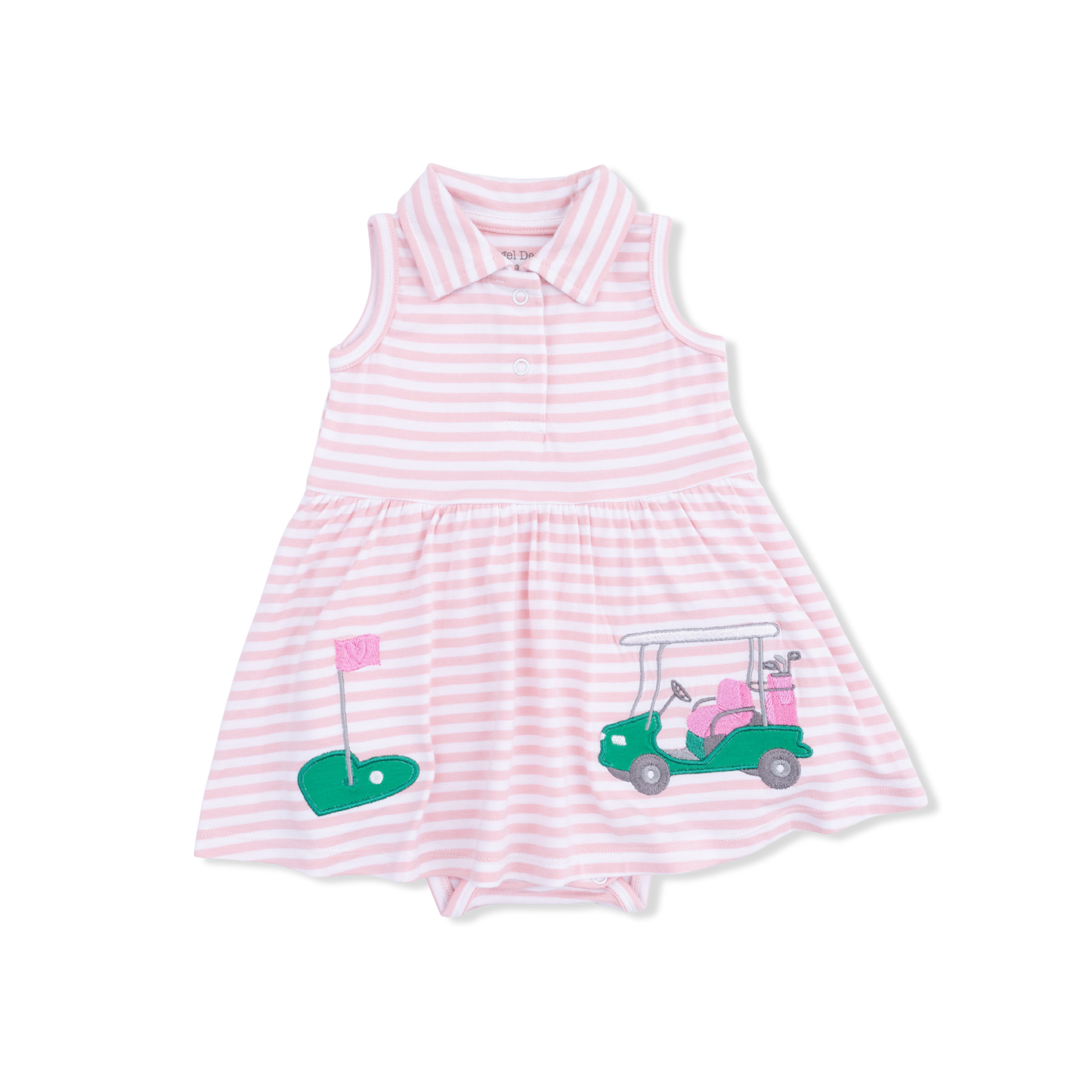 Striped Golf Polo Dress
