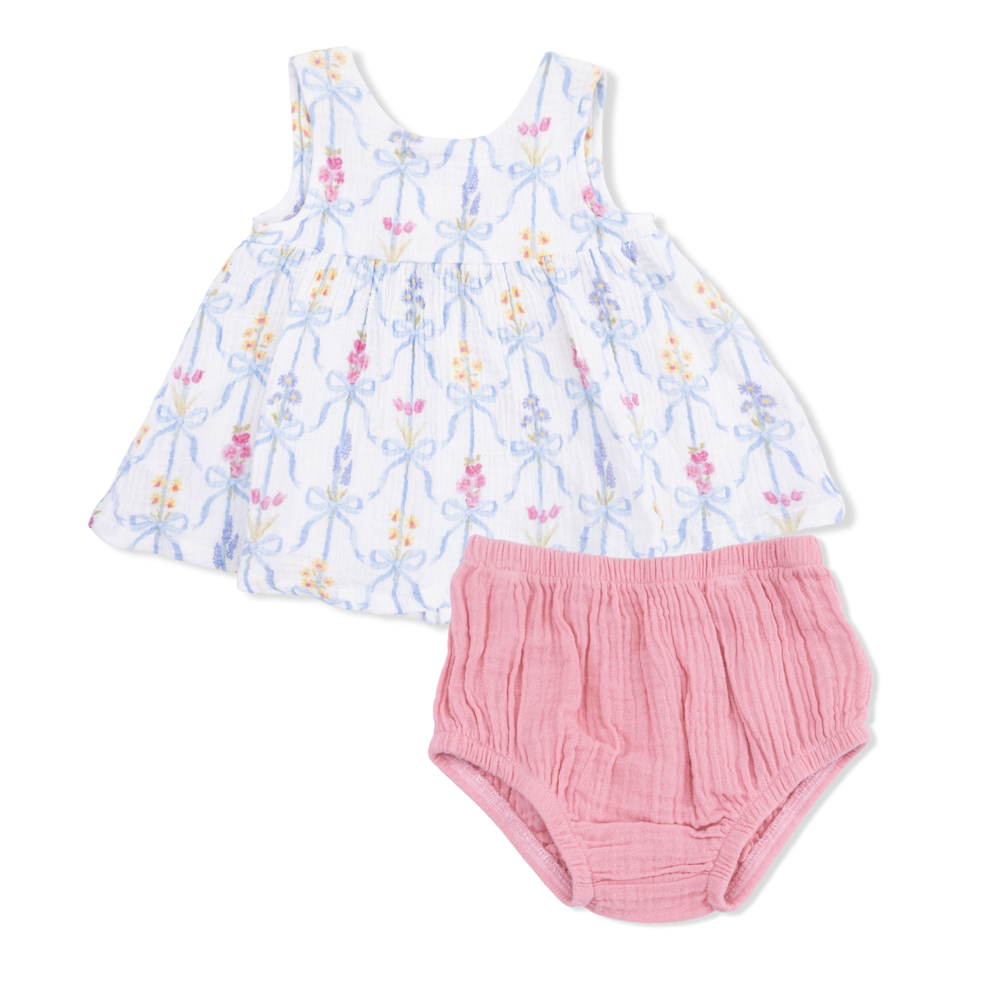Ribbon Bouquets Dress & Bloomer