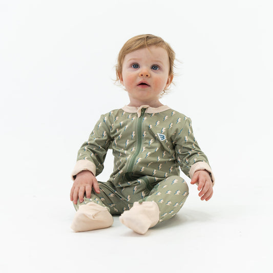 Sage Lightening Onesie