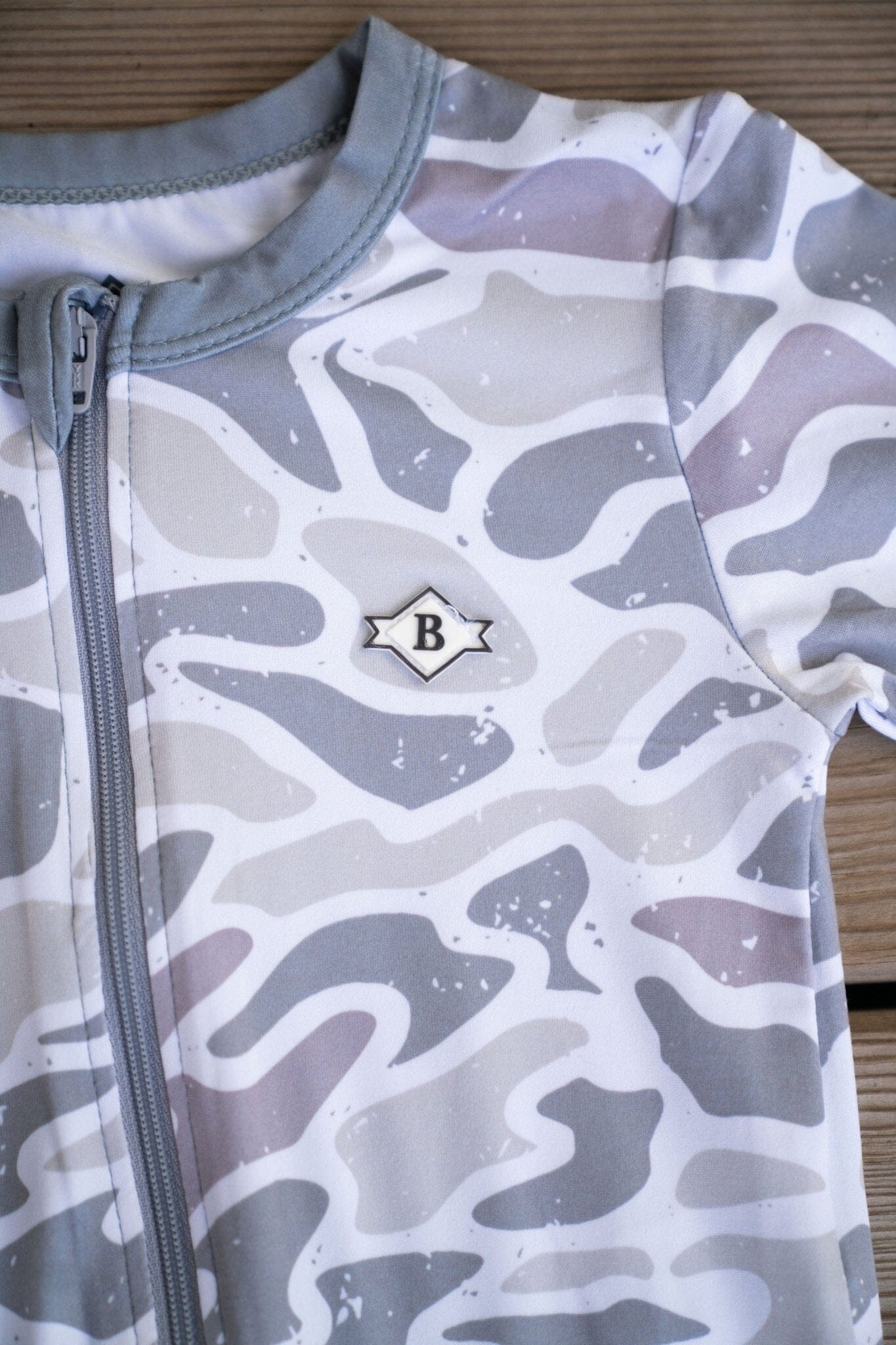 White Camo Onesie