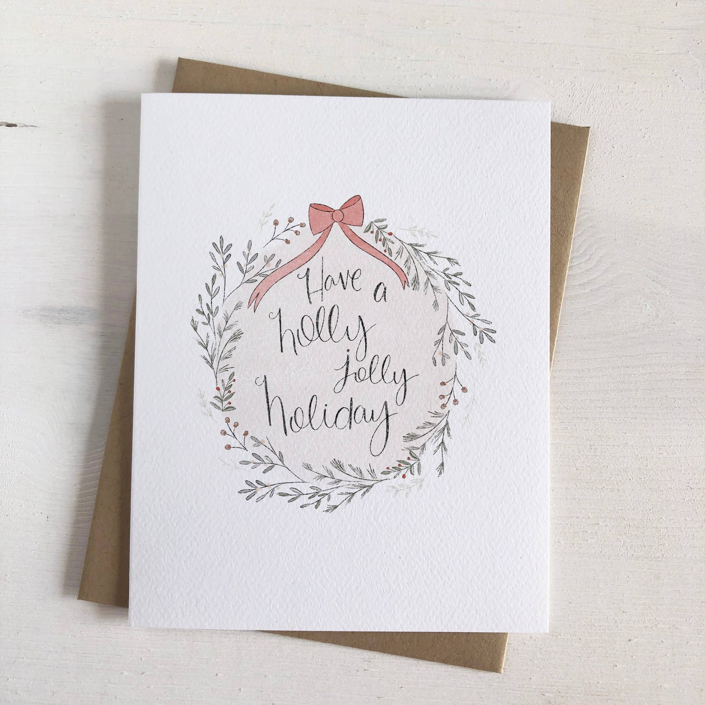 Holly Jolly Holiday - Christmas Greeting Card