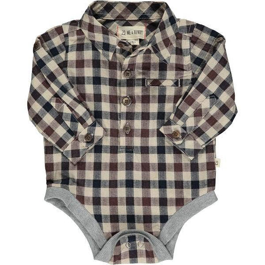 Plaid Woven Onesie